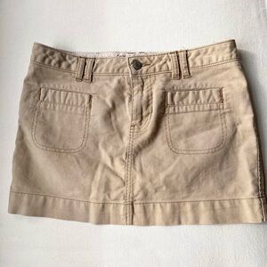 Old Navy Tan Mini Cargo Skirt Casual